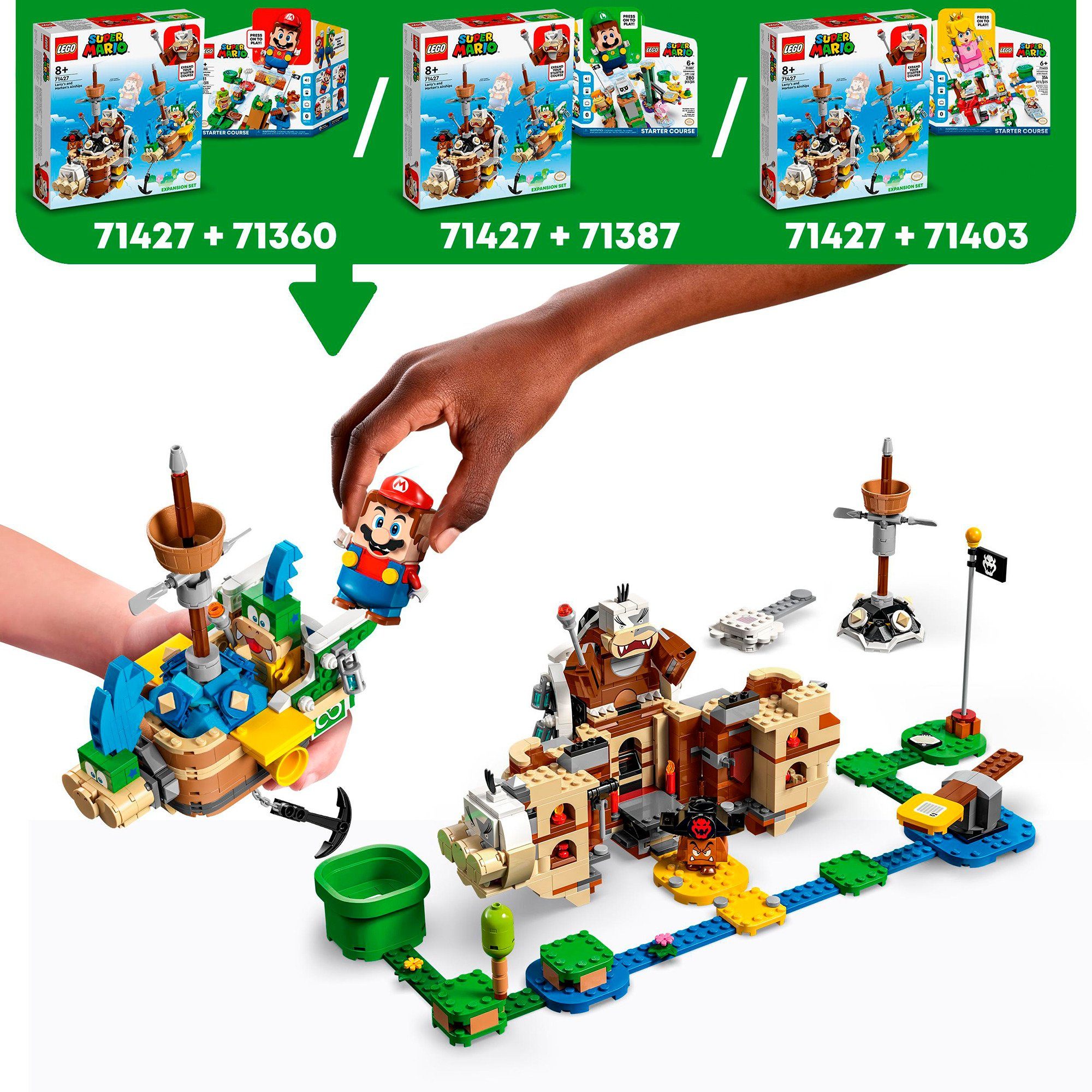 Super Konstruktionsspielsteine Luftgaleeren - Mario Larry und LEGO® LEGO Mortons