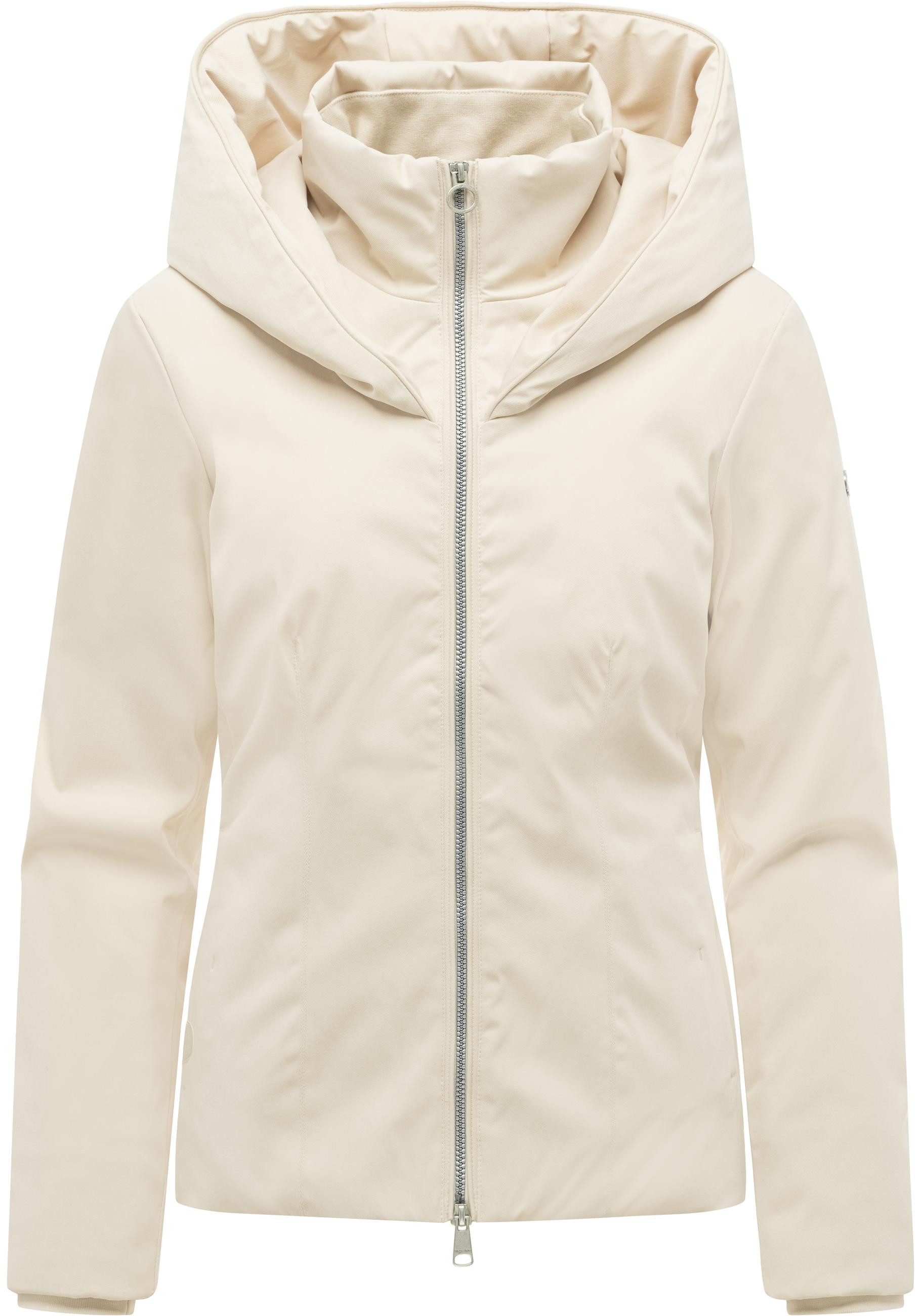 Ragwear Funktionsjacke Annona Y Warme Damen Winterjacke mit weit nach vorn gezogener Kapuze