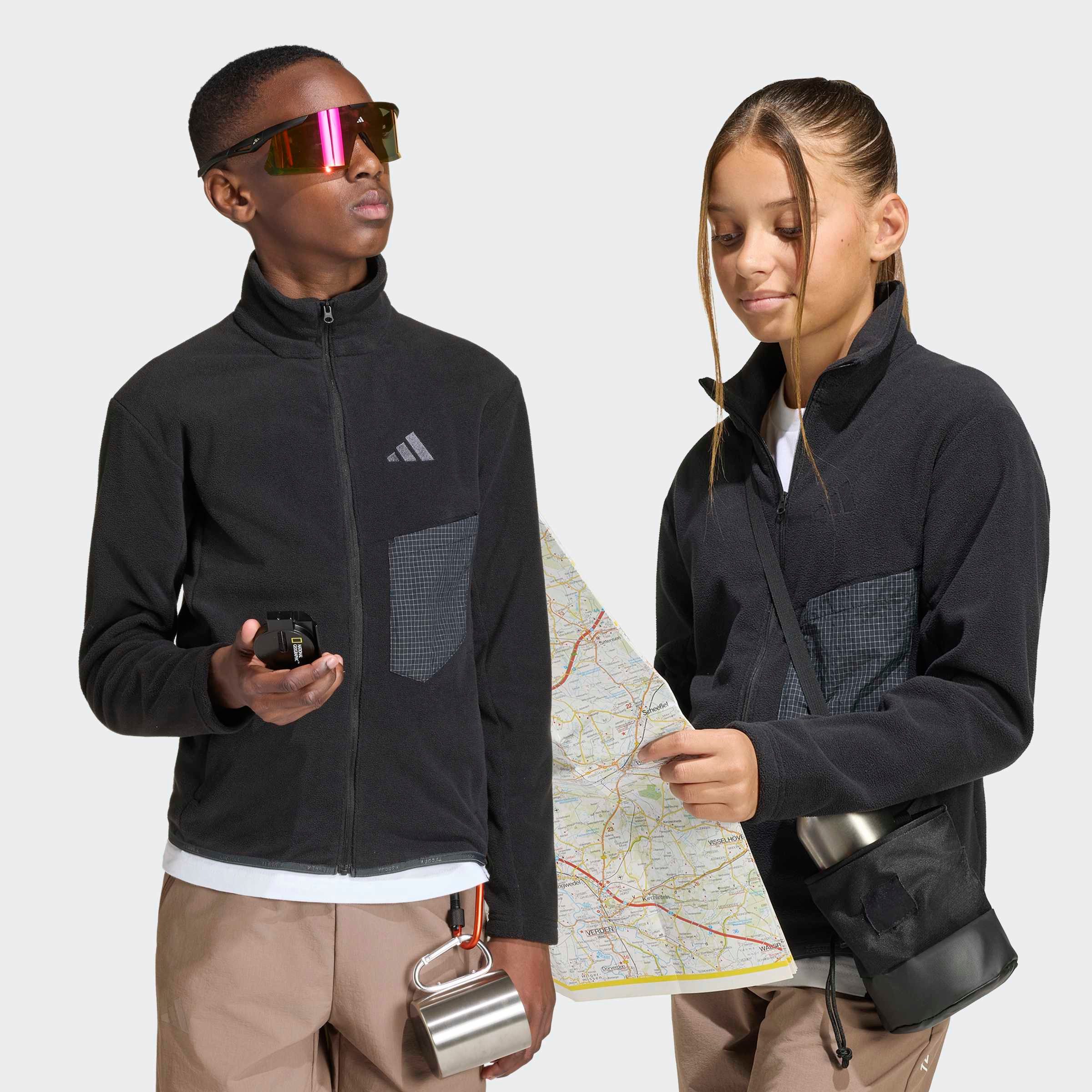 adidas TERREX Fleecejacke KIDS, DURCHGEHENDER REISSVERSCHLUSS