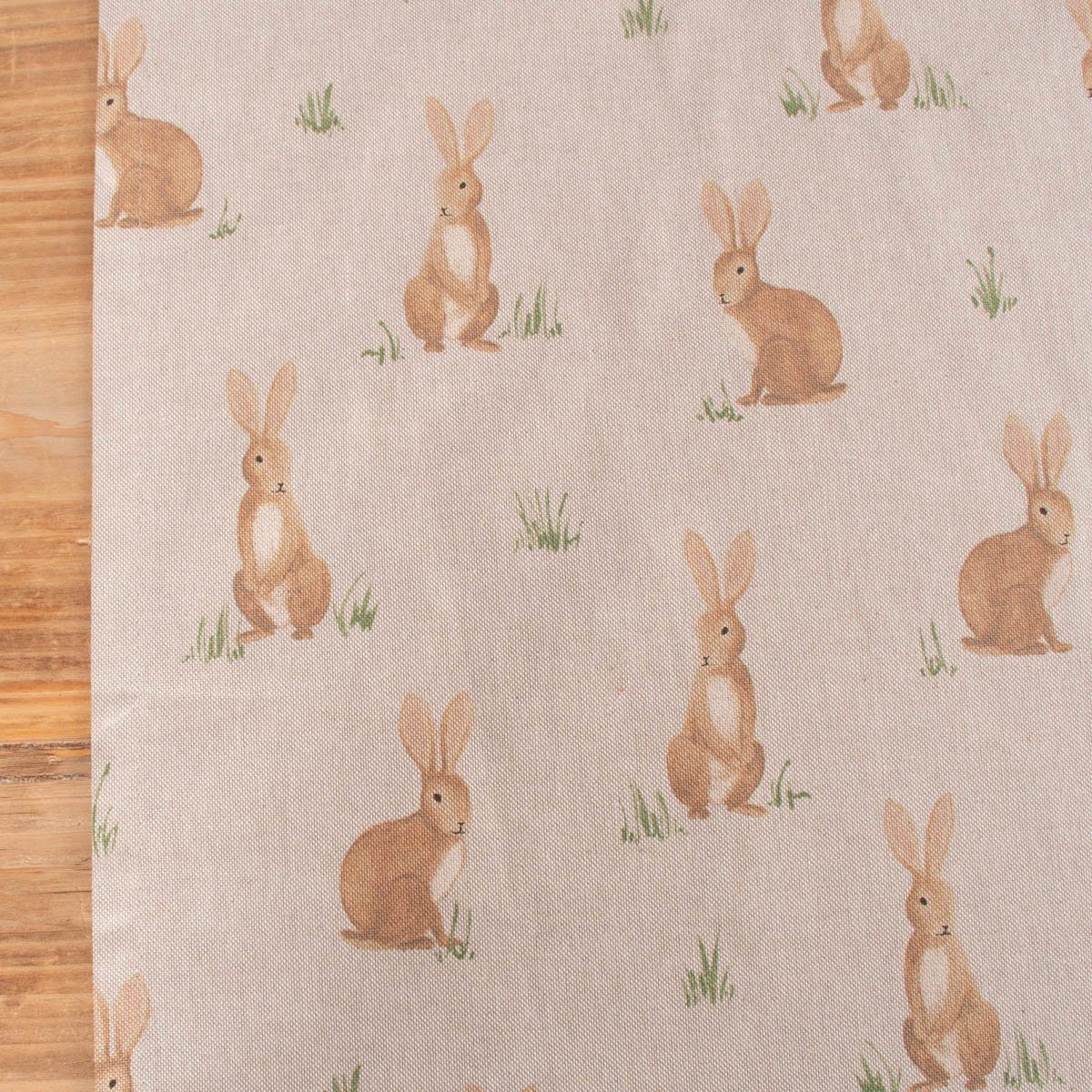 SCHÖNER LEBEN. Tischläufer Tischläufer Aquarell Woodland Rabbit natur 40x16 günstig online kaufen