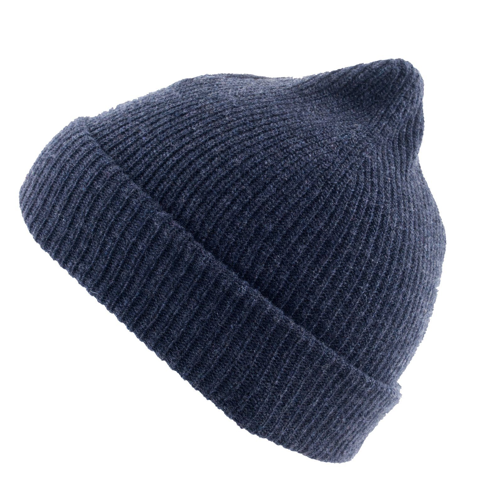 Kaschmir Winter Berkeley Beanie Mütze Strick Wolle Rip Unisex Goat 100% Beanie Dunkelgrau Golden