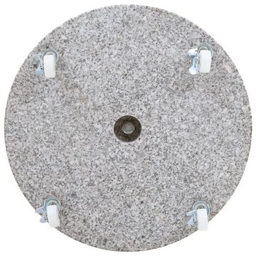 vidaXL Schirmhalter Sonnenschirmständer Granit 30 kg Rund Grau