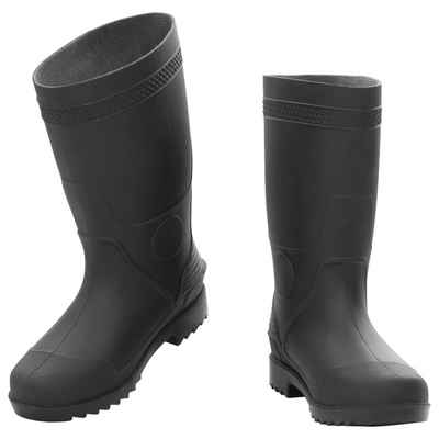 vidaXL Wathose Gummistiefel Schwarz Größe 38 PVC