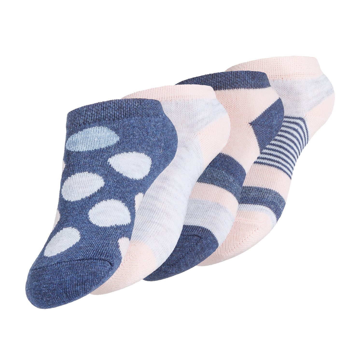 Cotton Prime® Sneakersocken DOTS & STRIPES (8-Paar) bunt gemustert mit Streifen und Punkte