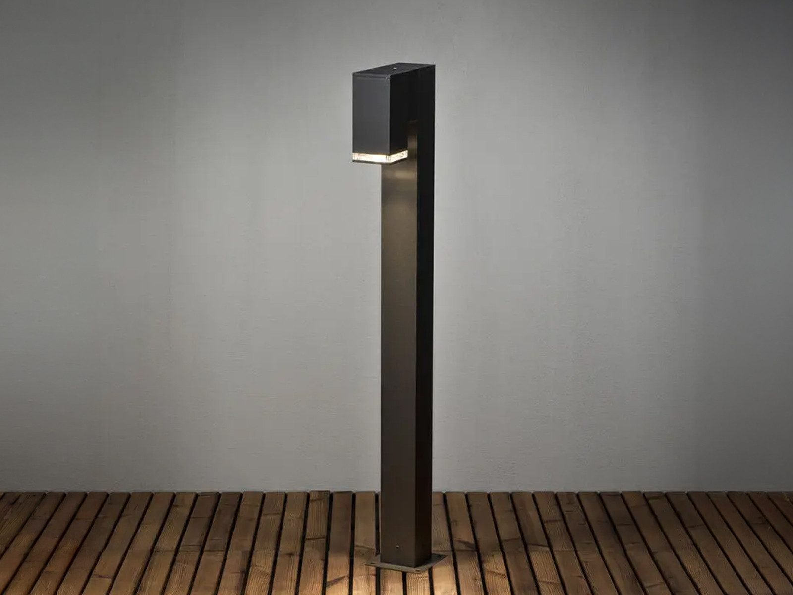 KONSTSMIDE LED Pollerleuchte, LED wechselbar, warmweiß, Wegeleuchte Gartenweg-beleuchtung Terrassenleuchten, Schwarz H: 100cm