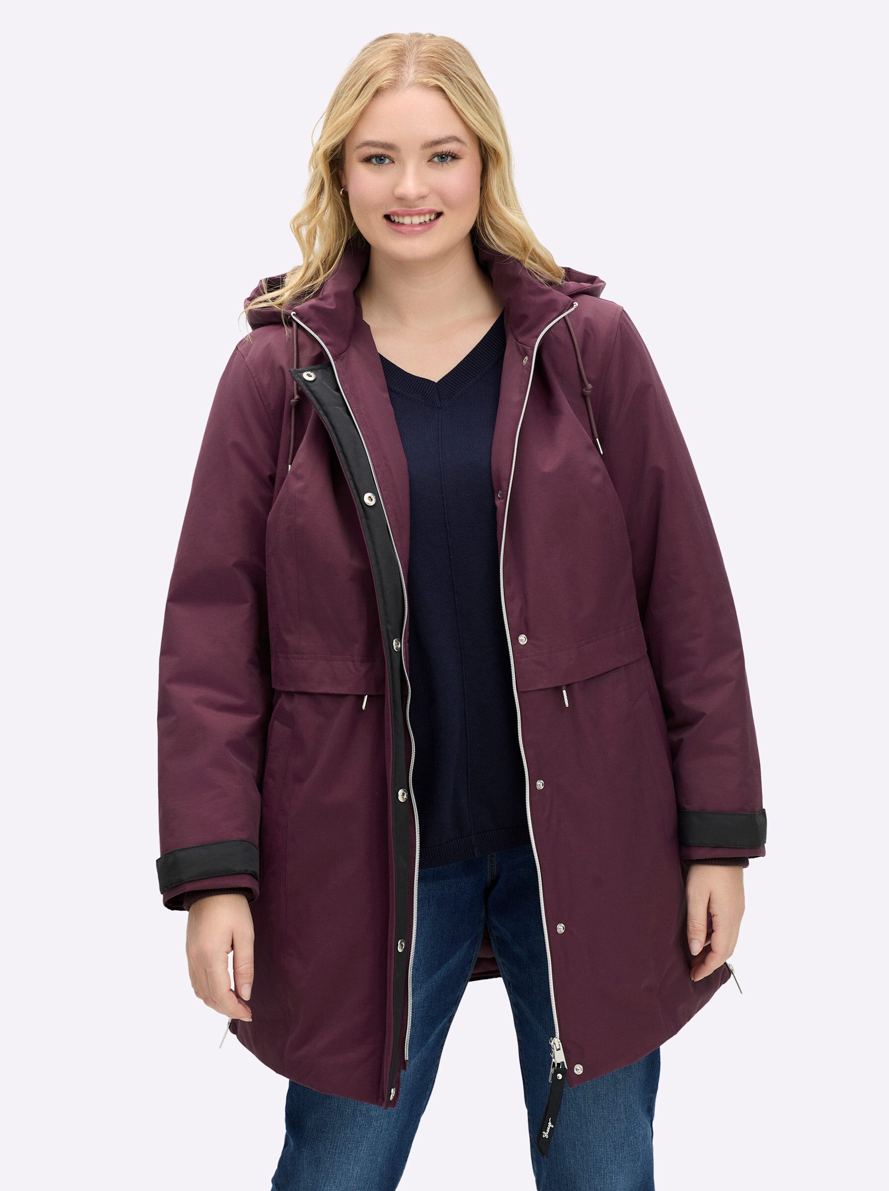 Sheego Allwetterjacke Kapuzenjacke . günstig online kaufen