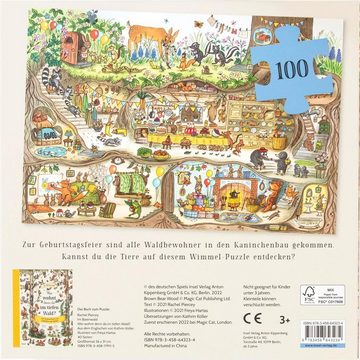 Puzzle Im Bärenwald. Kaninchens Geburtstag. Puzzle mit 100 Teilen für..., 100 Puzzleteile