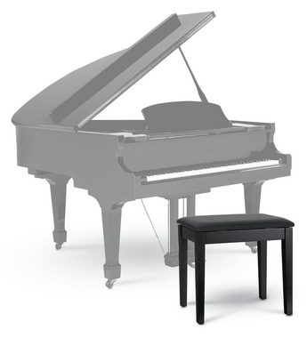 Classic Cantabile Klavierbank Pianobank Modell S (Stabiler Klavierhocker mit Staufach, 1-St., Sitzfläche: 53 x 33 cm), Ablagefach unter der Sitzfläche