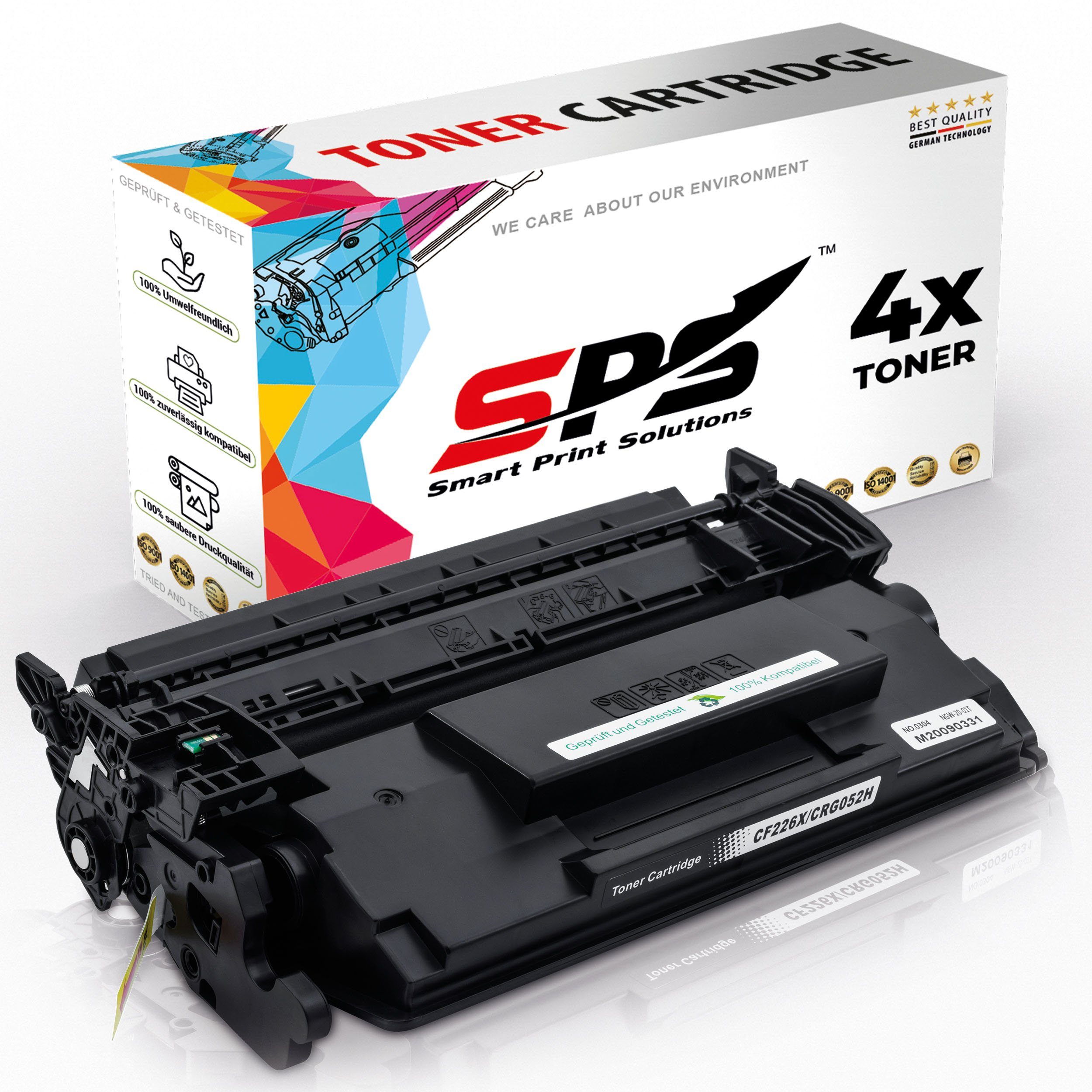 SPS Tonerkartusche Kompatibel für HP Laserjet Pro M402DN 26X CF226X, (4er Pack)