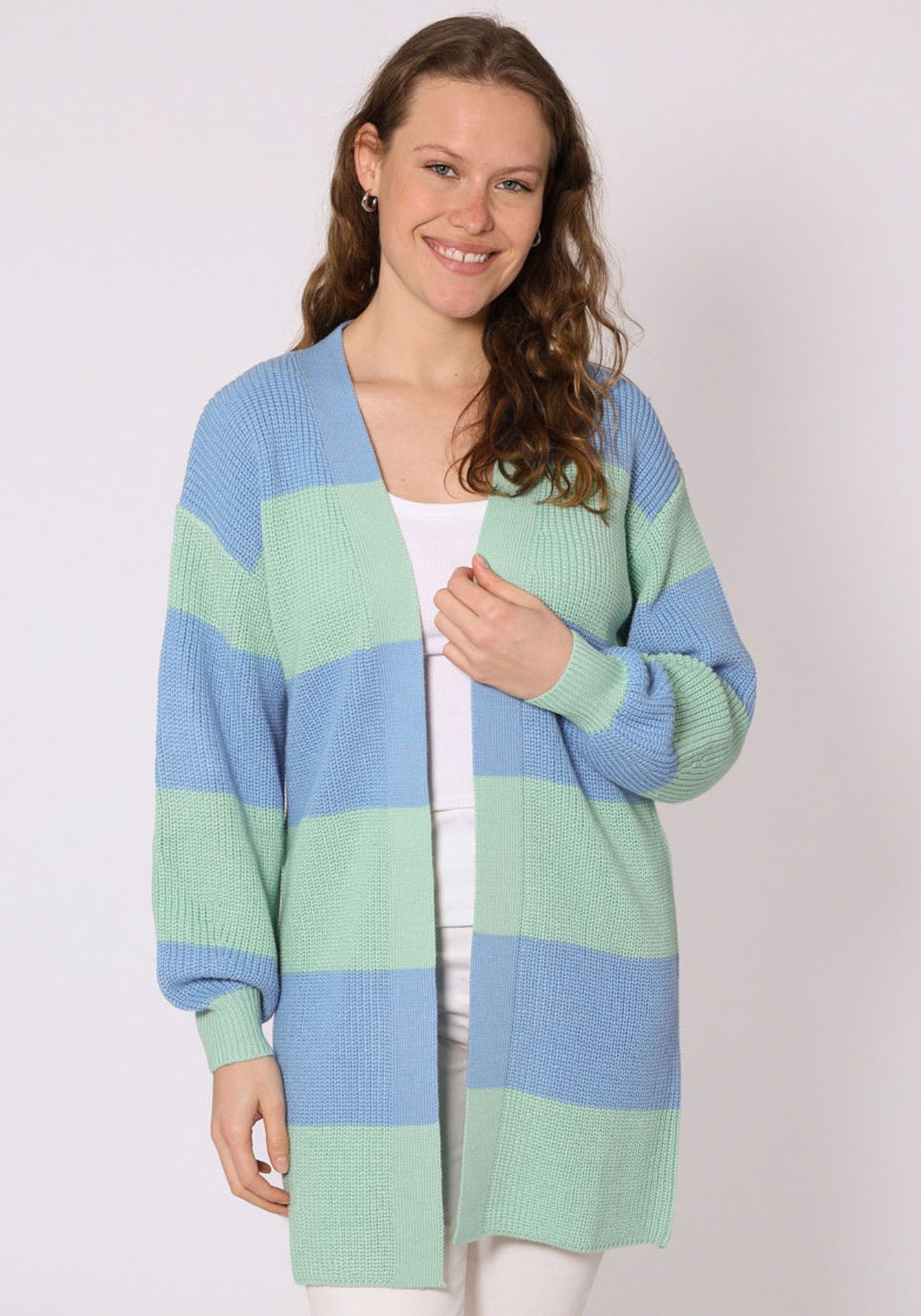 Zwillingsherz Cardigan "Katja" gestreifte Strickjacke mit günstig online kaufen