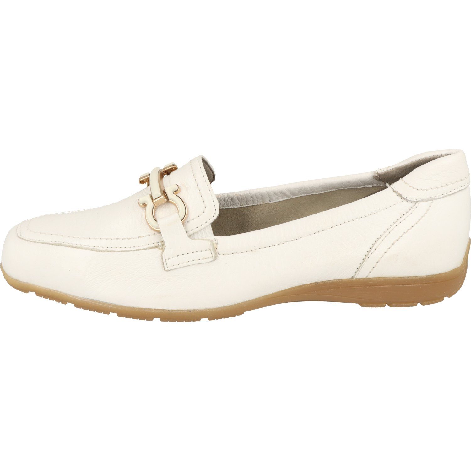 Slipper Damen Caprice 105 White Schuhe stylische 9-24654-20 Comfort Slipper Leder