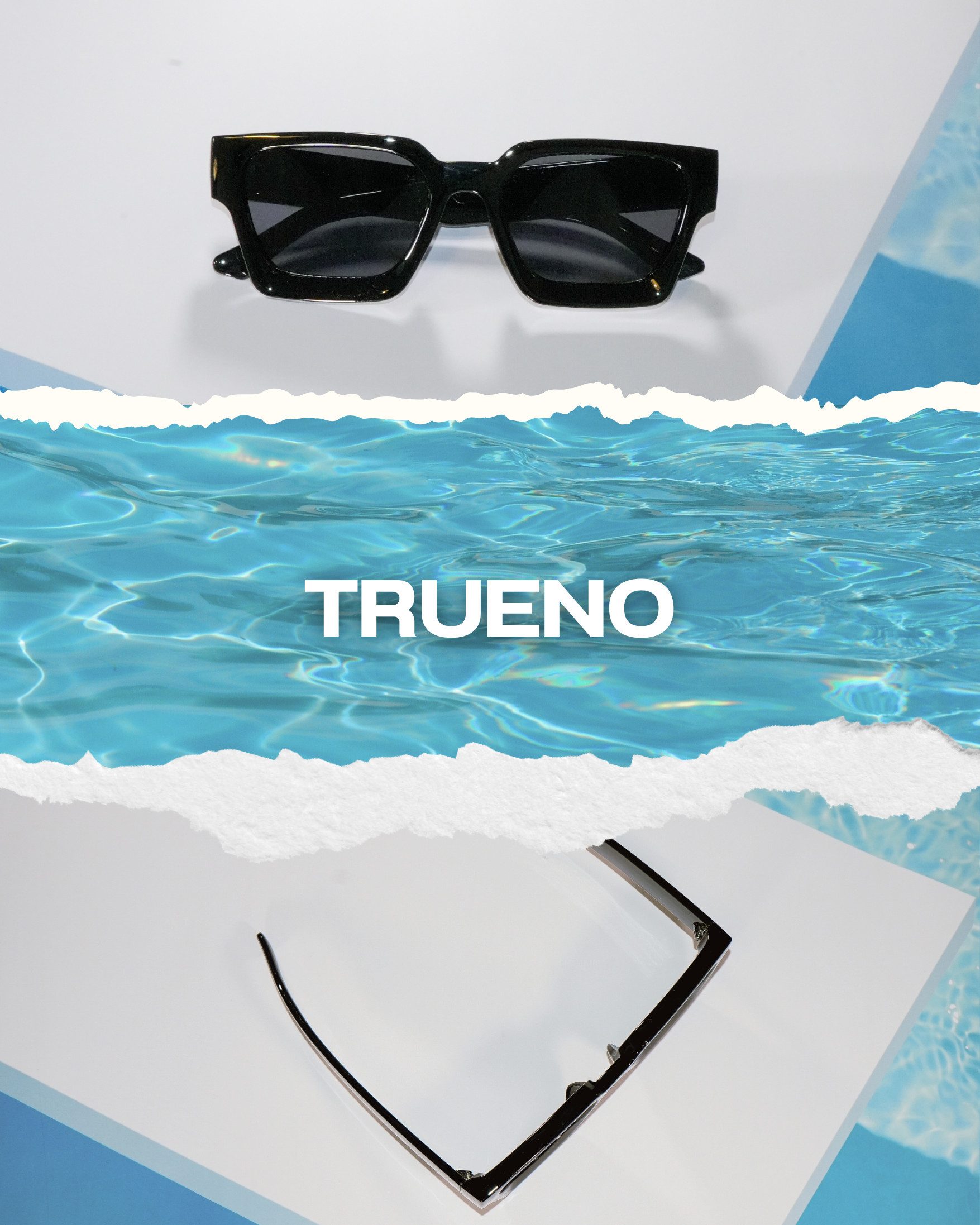 salazar.plus Sonnenbrille Dick Rechteckig Premium Unisex Klotzig Damen Herren Brille Klotzige rechteckige Sonnenbrille UV400 Cat.1-3 leicht & stylisch – Bild 4 von 5