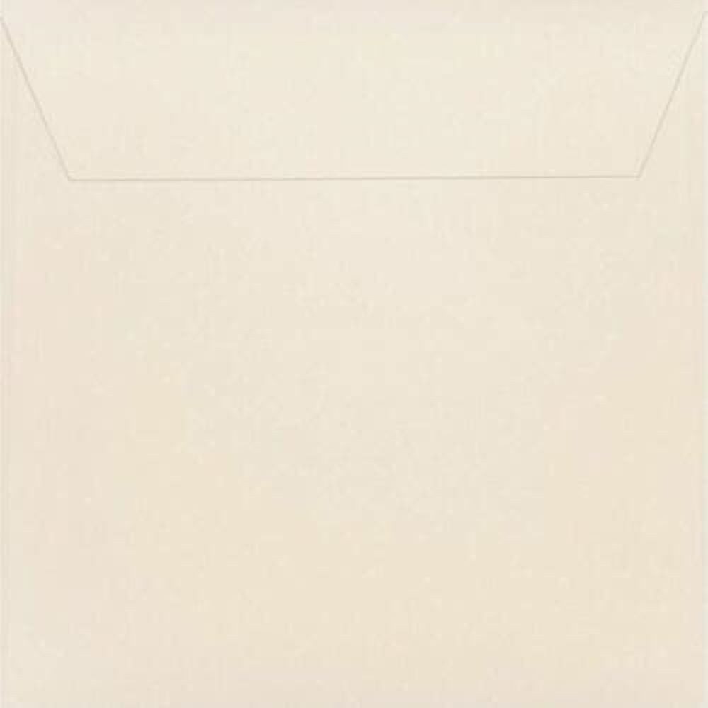 Briefumschläge24Plus Briefumschlag 12,5x12,5cm Quatratische 120g Haftklebend Crem 50St., Quadratische Конверты 120g Papier Quer Lasche Zart Creme