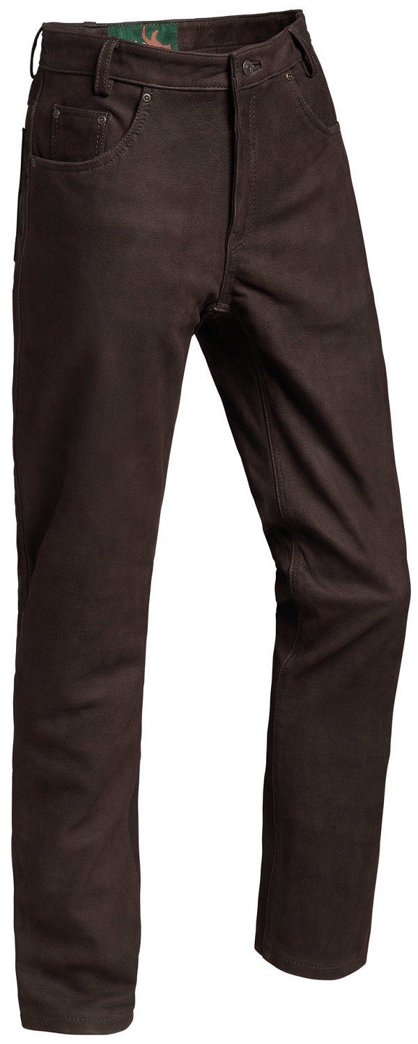 La Chasse® Lederhose Nubuk-Lederhose Herren strapazierfähig Jagdlederhose Jagdhose NEU