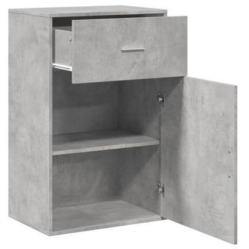 vidaXL Fächerschrank Beistellschrank Betongrau 56,5x39x90 cm Holzwerkstoff (1-St)