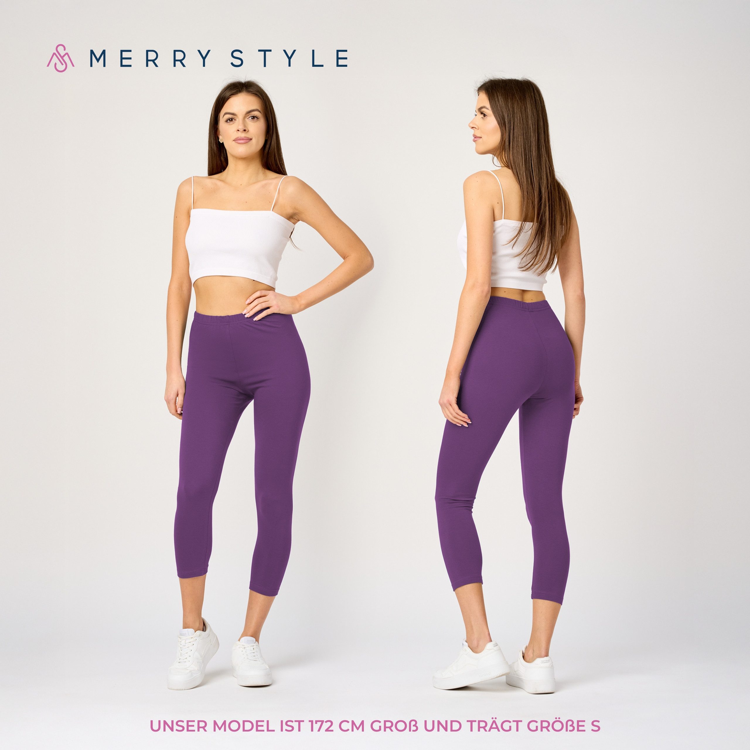 Merry Style Leggings Caprihose Damen 3/4 günstig online kaufen