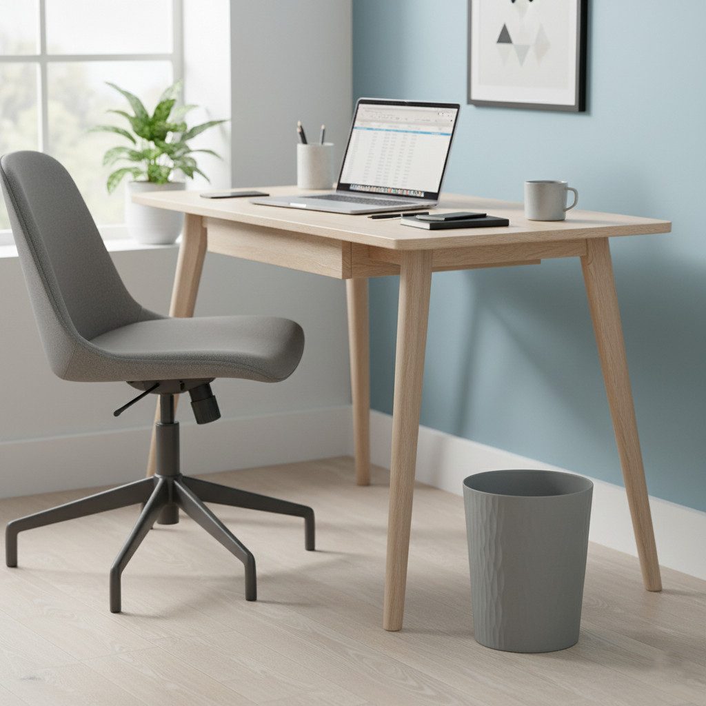 Sinoba Papierkorb moderner Mülleimer Papiereimer 9099 rund