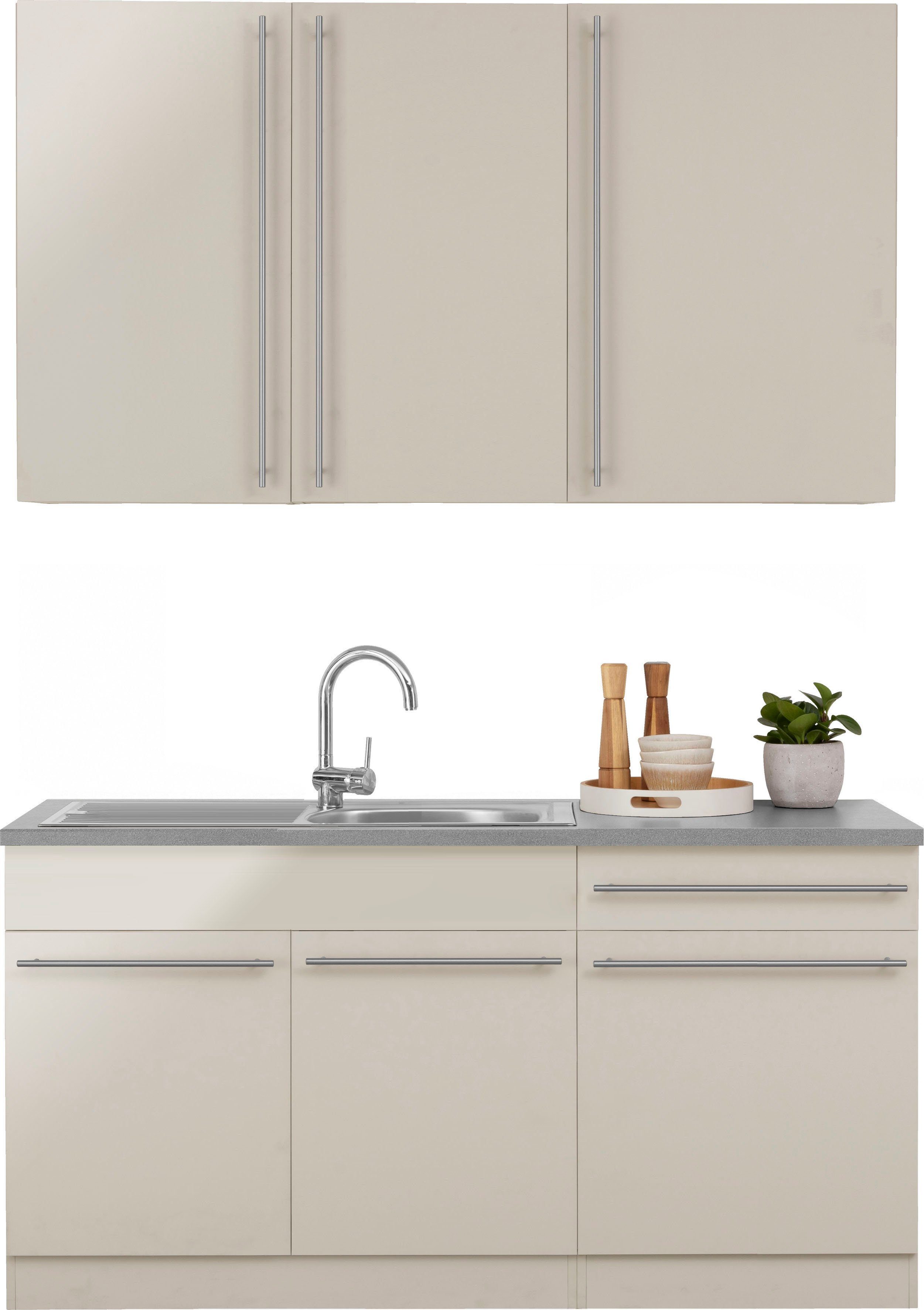 wiho Küchen Pantryküche Chicago, ohne E-Geräte, Breite 160 cm