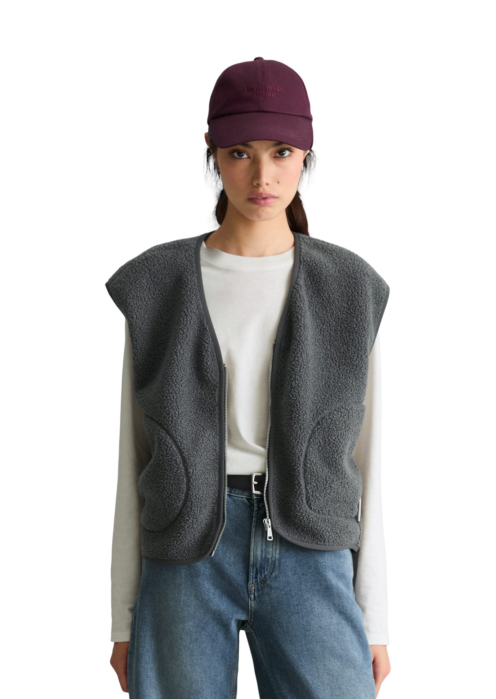 Marc O'Polo DENIM Sweatweste aus recyceltem Polyester