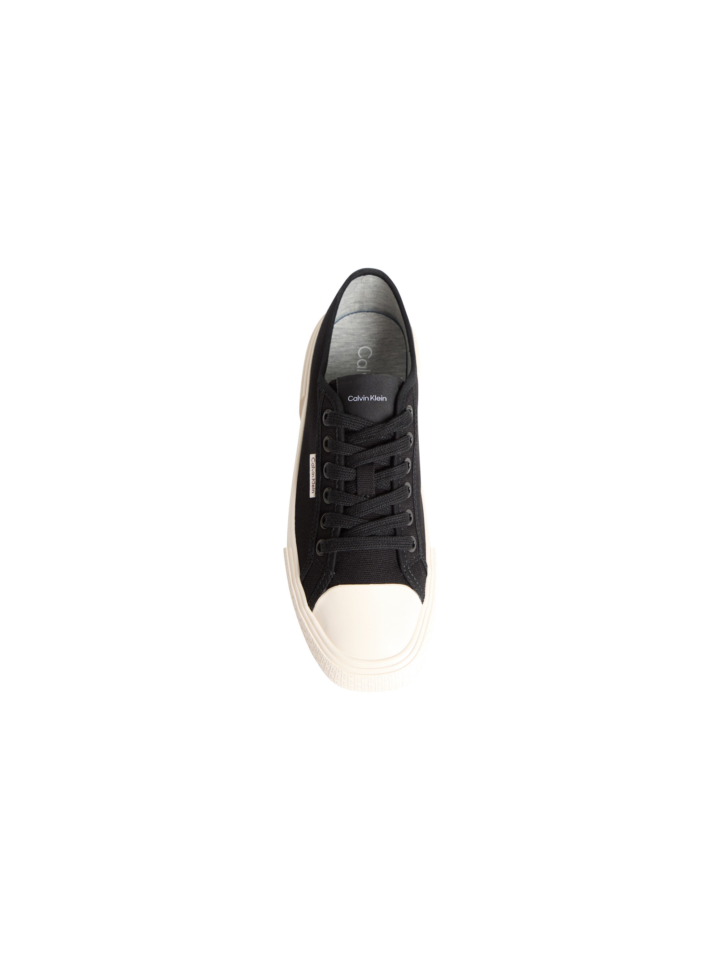 Calvin Klein VULC LACE UP CANVAS Plateausneaker Schnürschuh, Canvas-Sneaker, Halbschuh mit Gummikappe