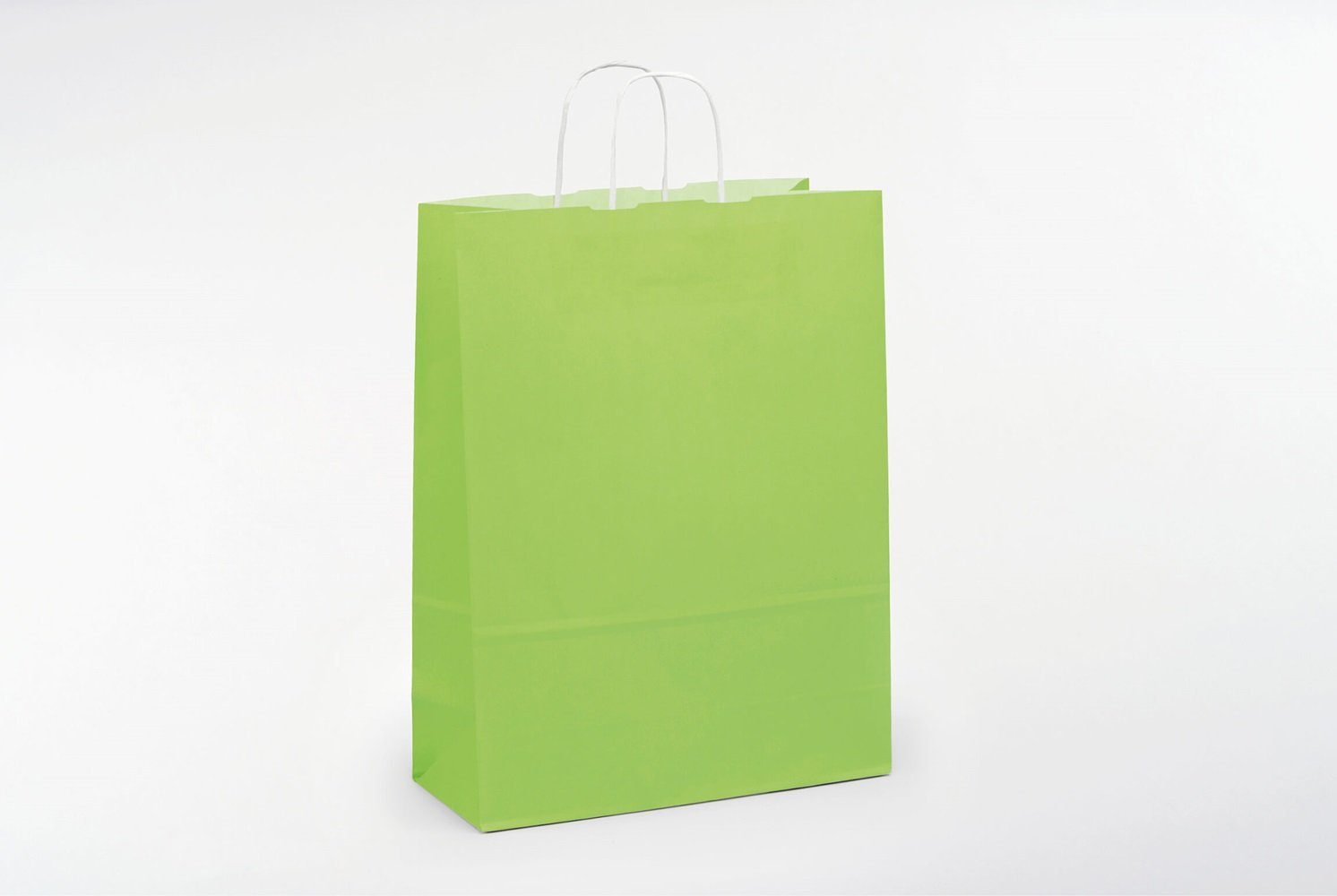 VP Einkaufsbeutel 50 Papiertaschen VP toptwist® 24x11x31cm - hellgrün