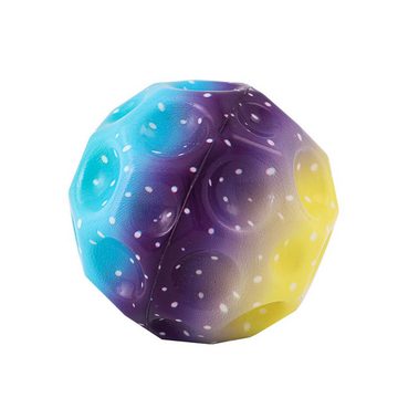 Fivejoy Spielball (3 Stück Jump Ball,Moon Ball Hohe Springender Globe Jump Ball EIN Knallendes Geräusch Machen Gummiball Spaceballs 7 cm Galaxy Ball Mini Bouncy Ball Bouncing Jumpball für Kinder Im Freien)