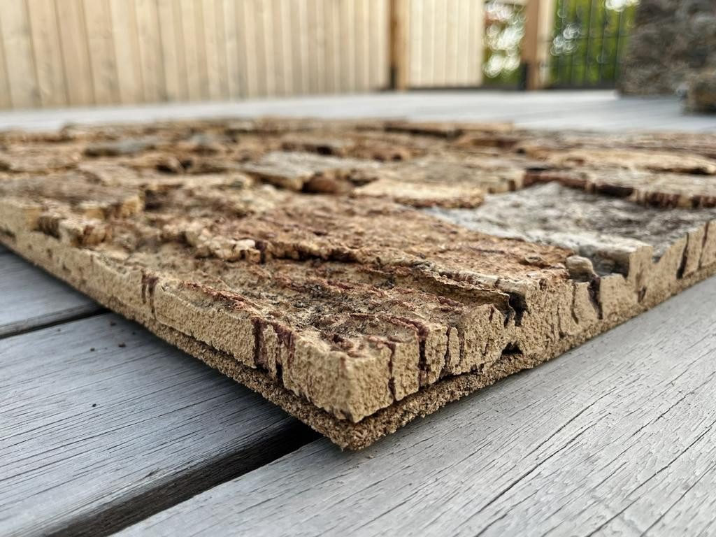 Kork-Deko.de Terrarienrückwand Korkrückwand "Desert" 60 x 30 cm – 3D Terrarienrückwand