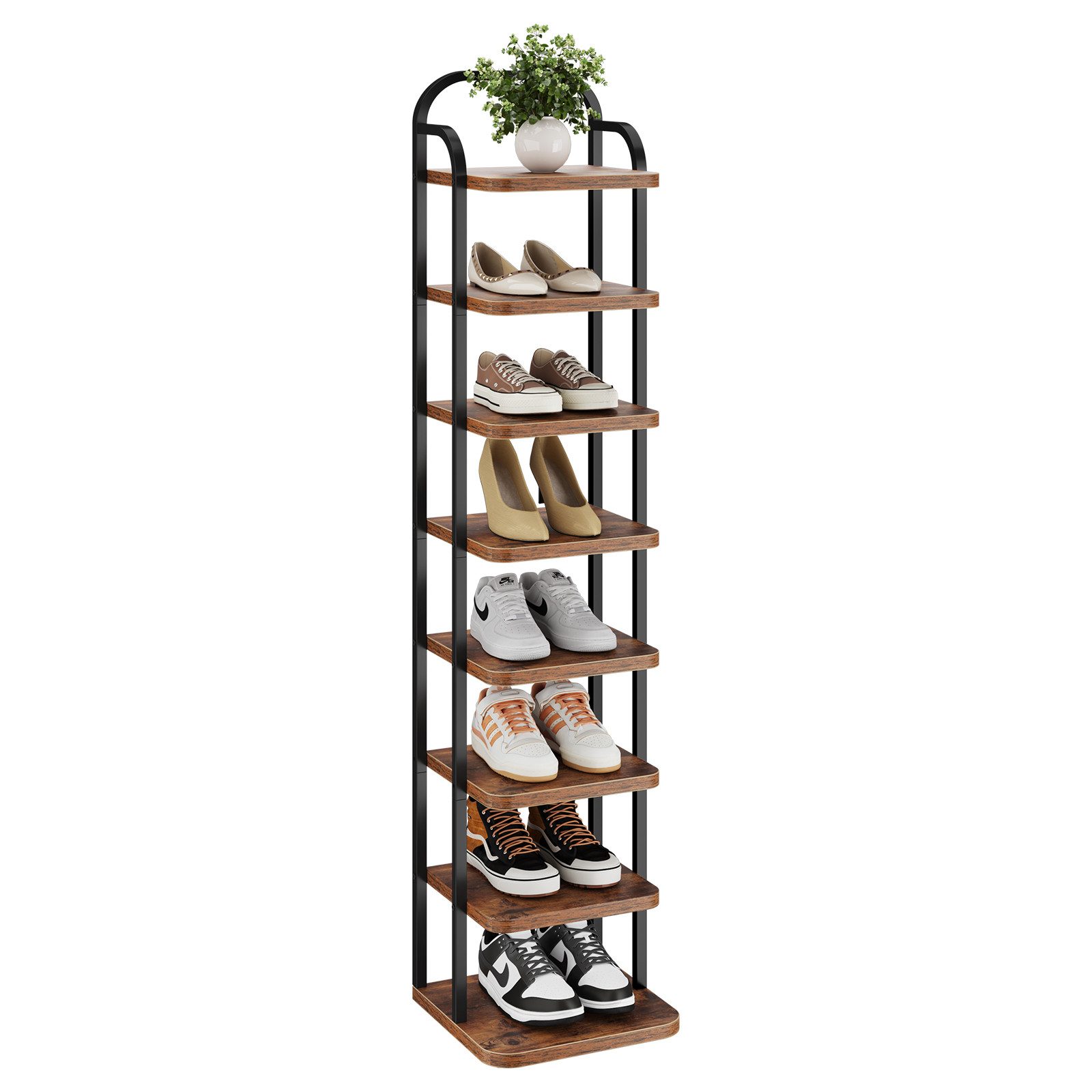 YOLEO Schuhregal Vertikales Schuhregal schmal Metall günstig online kaufen