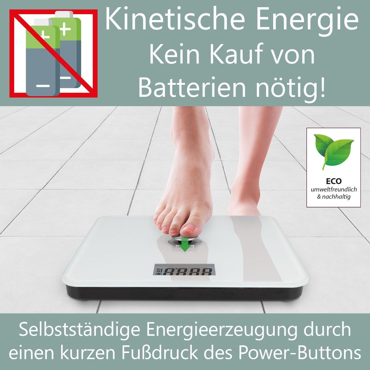 ProfiCare Personenwaage PC-PW 3112, Personenwaage ohne Batterie, von 5g – 180 kg – Bild 2 von 5