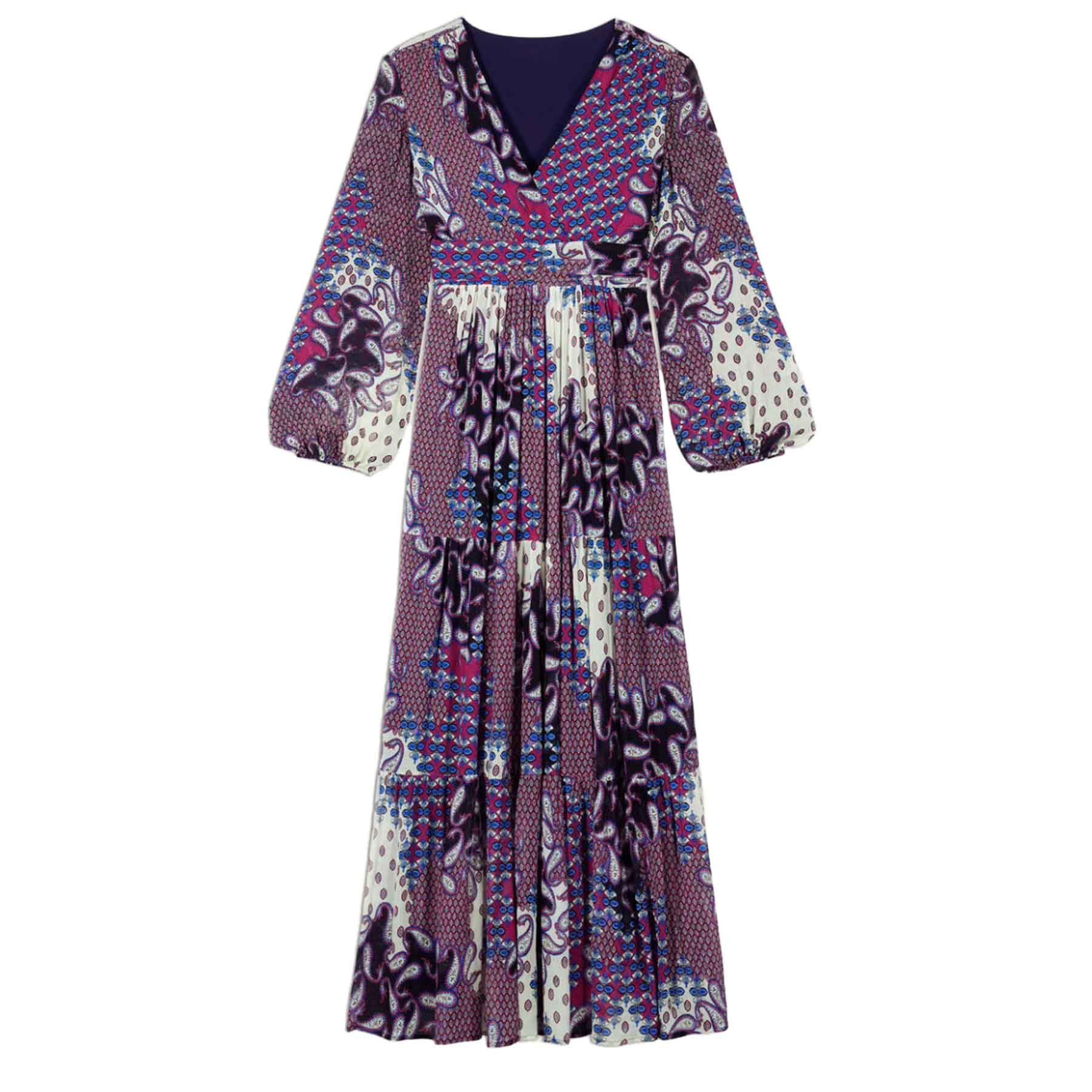 Maxikleid Kleid BOSSY mit Seide