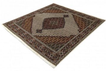 Orientteppich Täbriz Mahi 201x203 Handgeknüpfter Orientteppich / Perserteppich, Nain Trading, quadratisch, Höhe: 7 mm