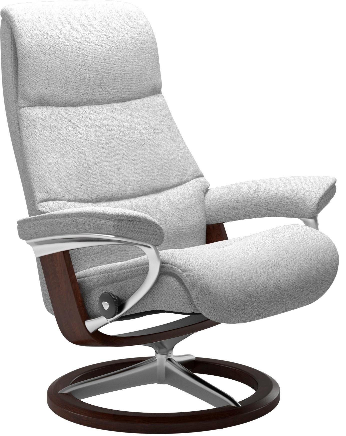 View, Braun Relaxsessel mit Stressless® S,Gestell Base, Signature Größe