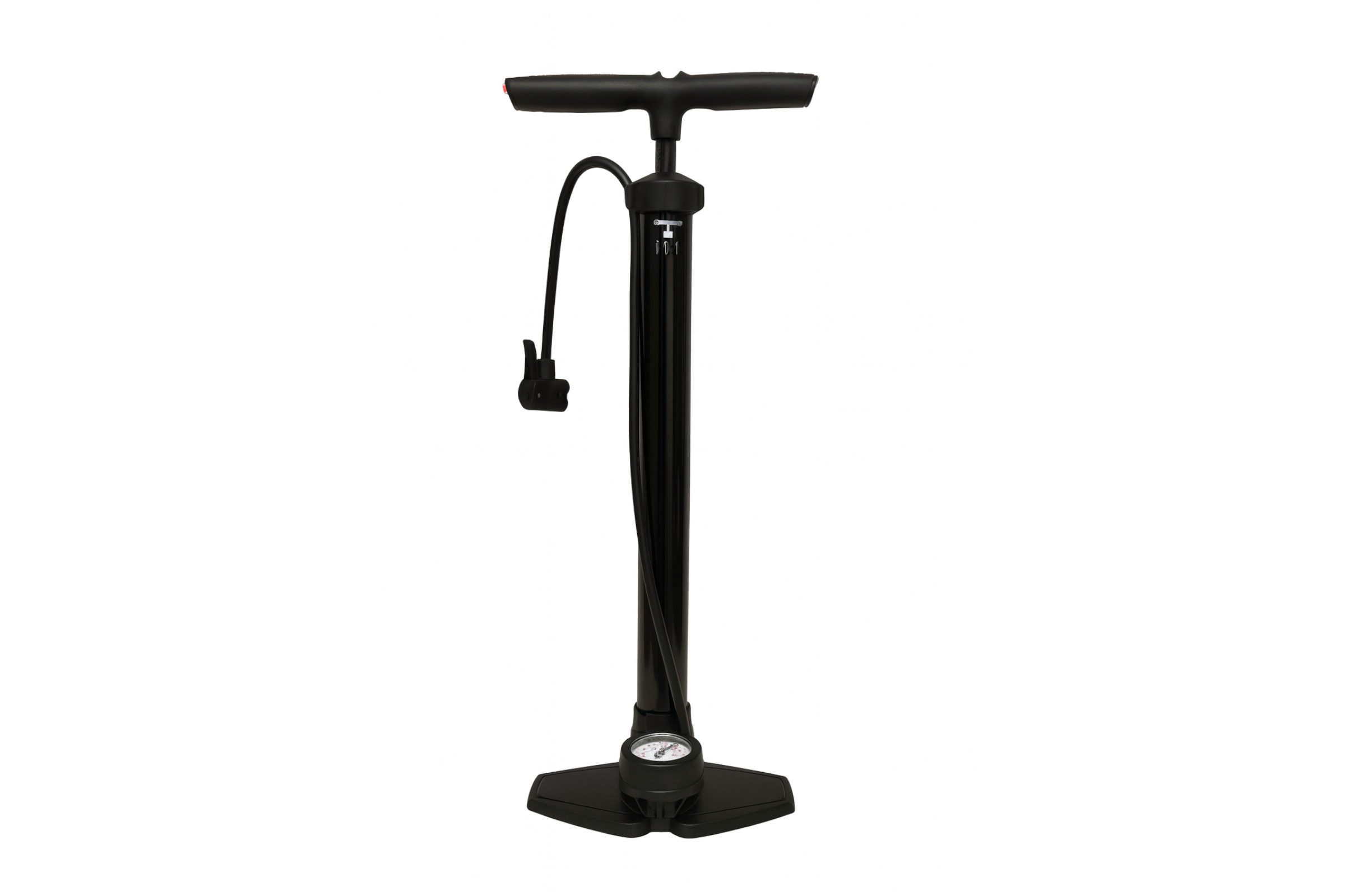 CycleMaster Luftpumpe Aluminium Standluftpumpe Mit Manometer + Dualkopf Inklusive Adapter, Robuste Aluminiumkonstruktion