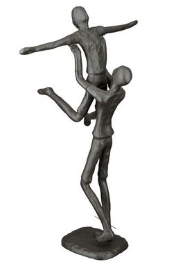 GILDE Dekoobjekt, Grosse 24 cm hohe Design Figur Skulptur mit Umsetzungsmotto HEB