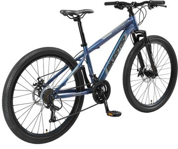 Bikestar Mountainbike, 21 Gang Shimano RD-TY300 Schaltwerk, Kettenschaltung, für Damen und Herren, Kettenschaltung