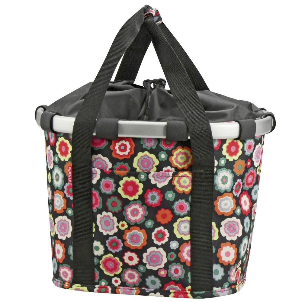 KlickFix Fahrradkorb KLICKfix Fahrradkorb Fahrradtasche Bikebasket Reisenthel happy flowers