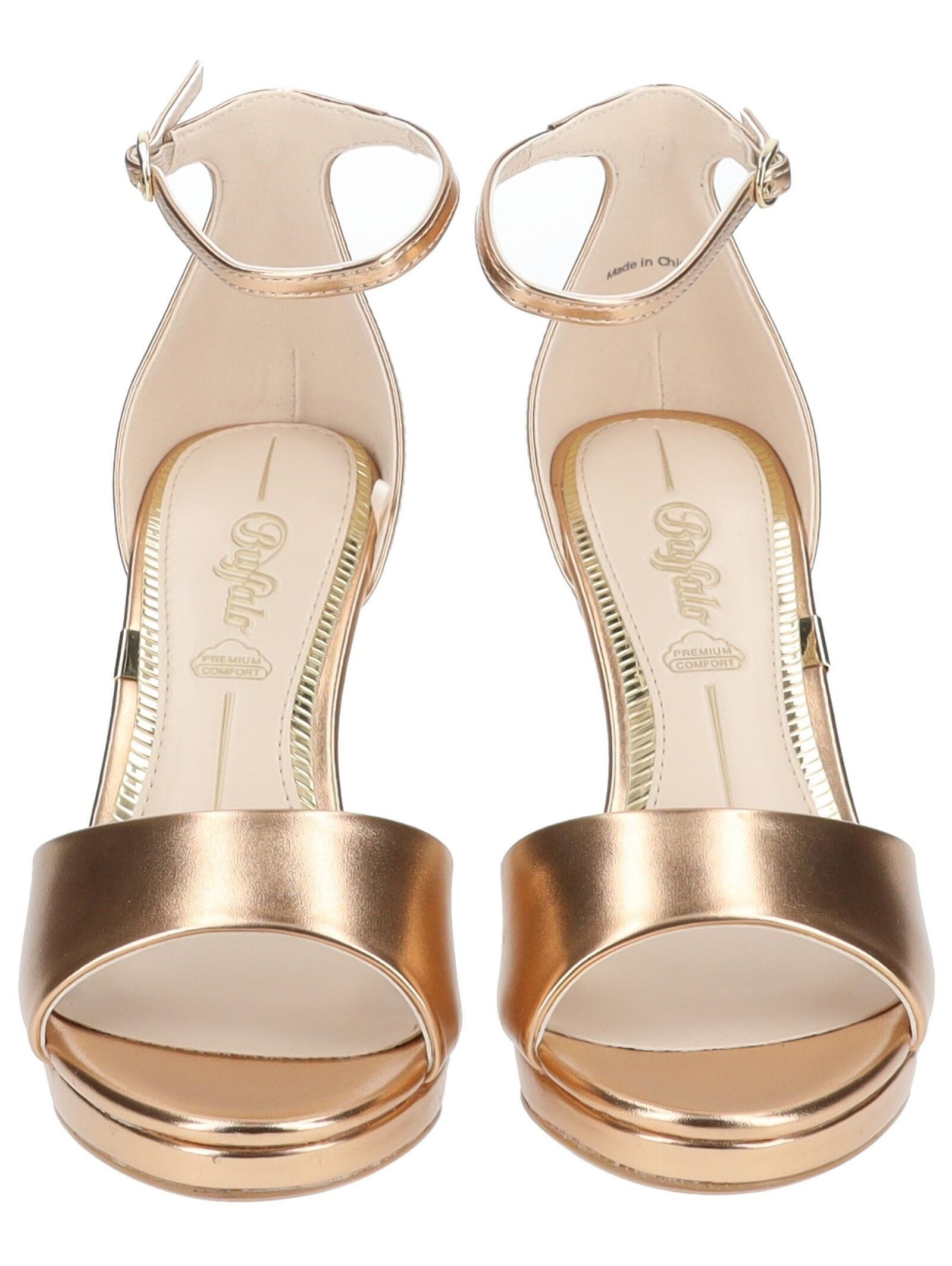 Buffalo Buffalo Sandalen Lederimitat High-Heel-Sandalette