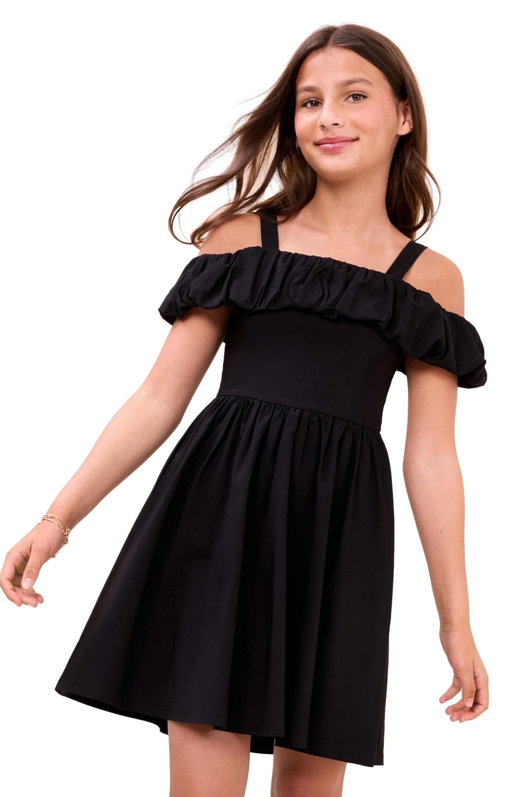 LIPSY Partykleid Lipsy Skaterkleid mit Bardot-Ausschnitt (1-tlg)