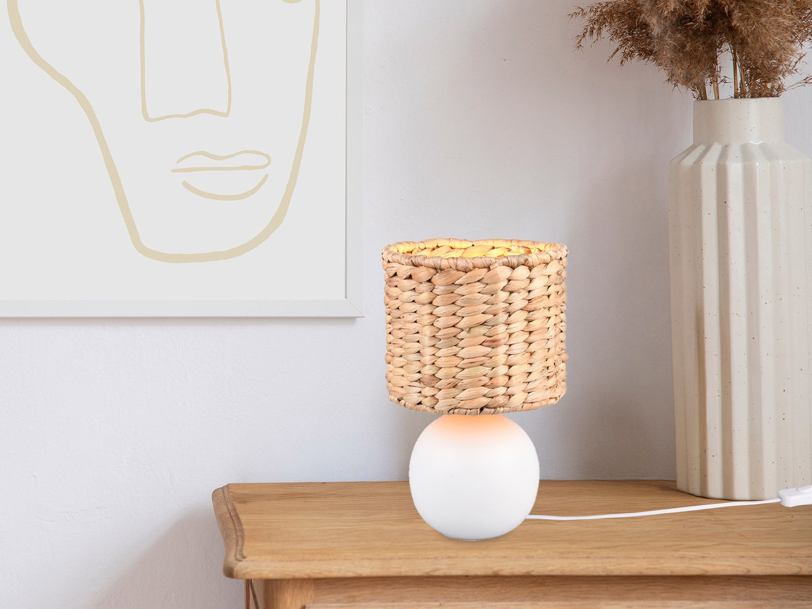 TRIO Leuchten LED Nachttischlampe, Dimmfunktion, LED wechselbar, warmweiß, günstig online kaufen