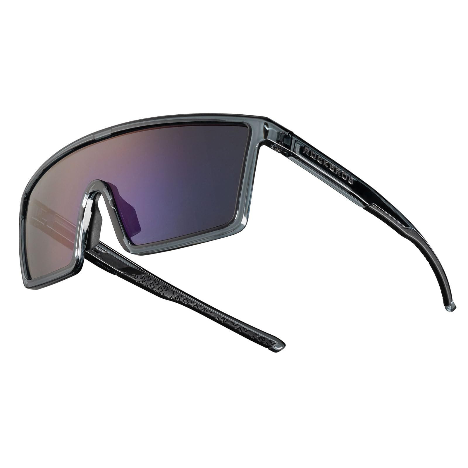 ROCKBROS Fahrradbrille Sportbrille Herren Damen Fahrrad MTB Rennrad Outdoor TR90 Rahmen, selbsttönend, UV400 Schutz, ultraleicht, rutschfest