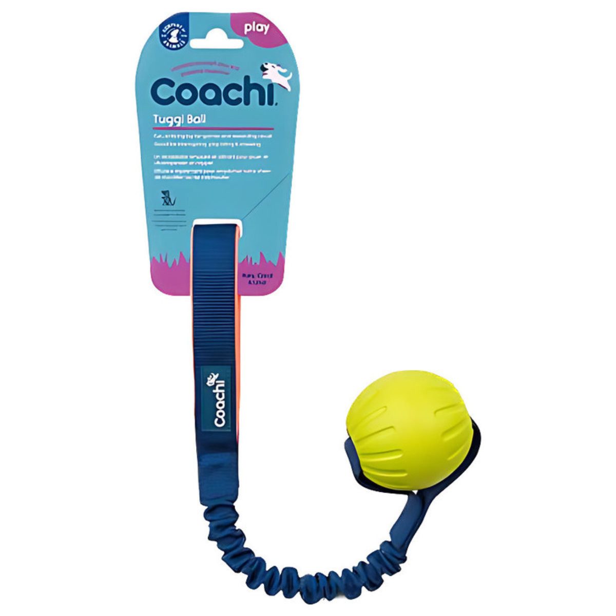 Coachi Outdoor-Spielzeug Hundespielzeug "Tuggi Ball" blau/gelb