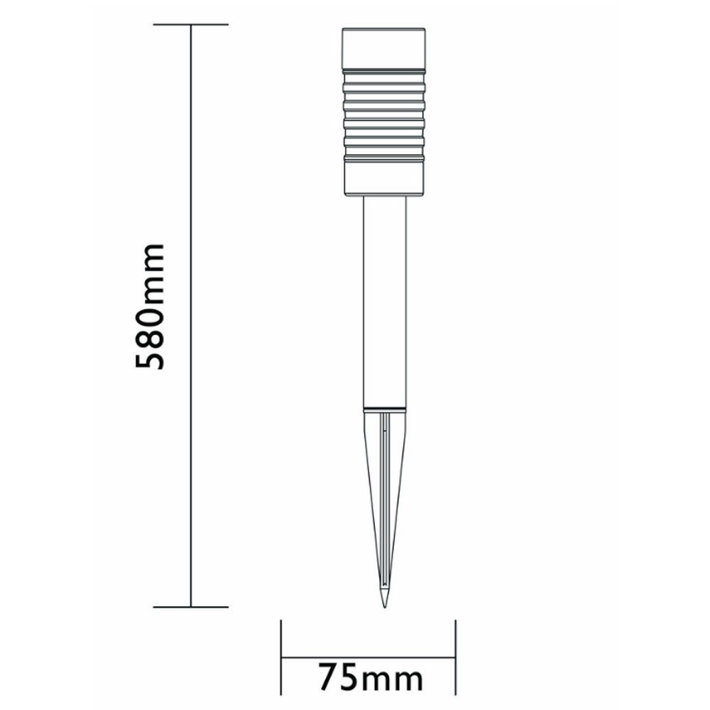 Luxform Gartenleuchte Luxform Solar Stableuchte Torino 42cm hoch Wegleuchte