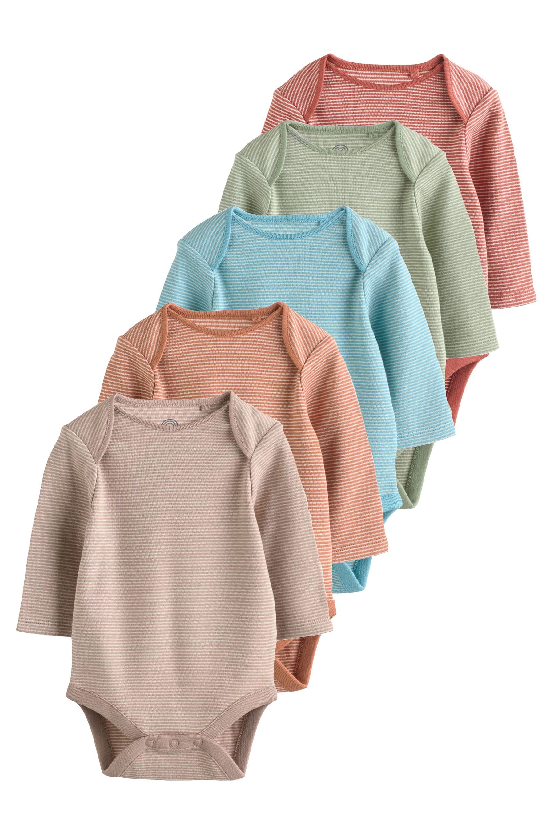 Next Langarmbody Baby-Bodys mit langem Arm, 5er-Pack (5-tlg)