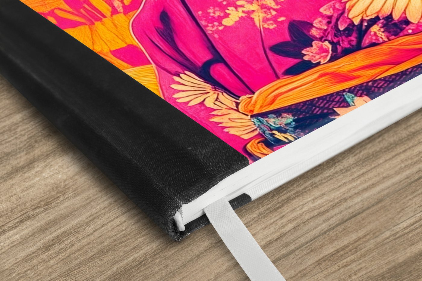 Thumbnail - MuchoWow Notizbuch Frau - Sonnenbrille - Abstrakt - Orange, Notebook, Notizblock a5, Tagebuch, Journal Liniert