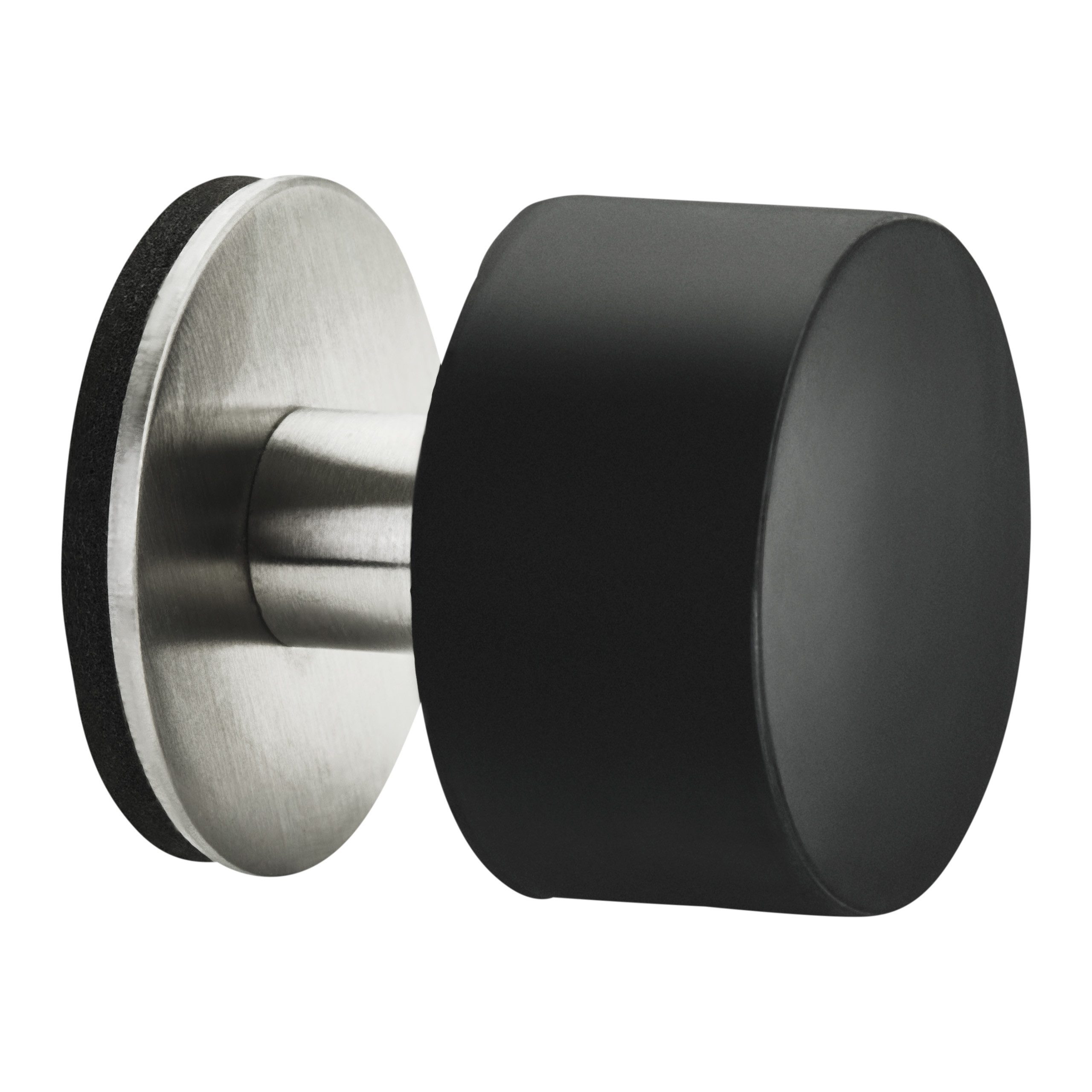 SO-TECH® Wandtürstopper HEKTOR Ø 40 mm H: 40 mm Edelstahl/schwarz Anschlagp günstig online kaufen