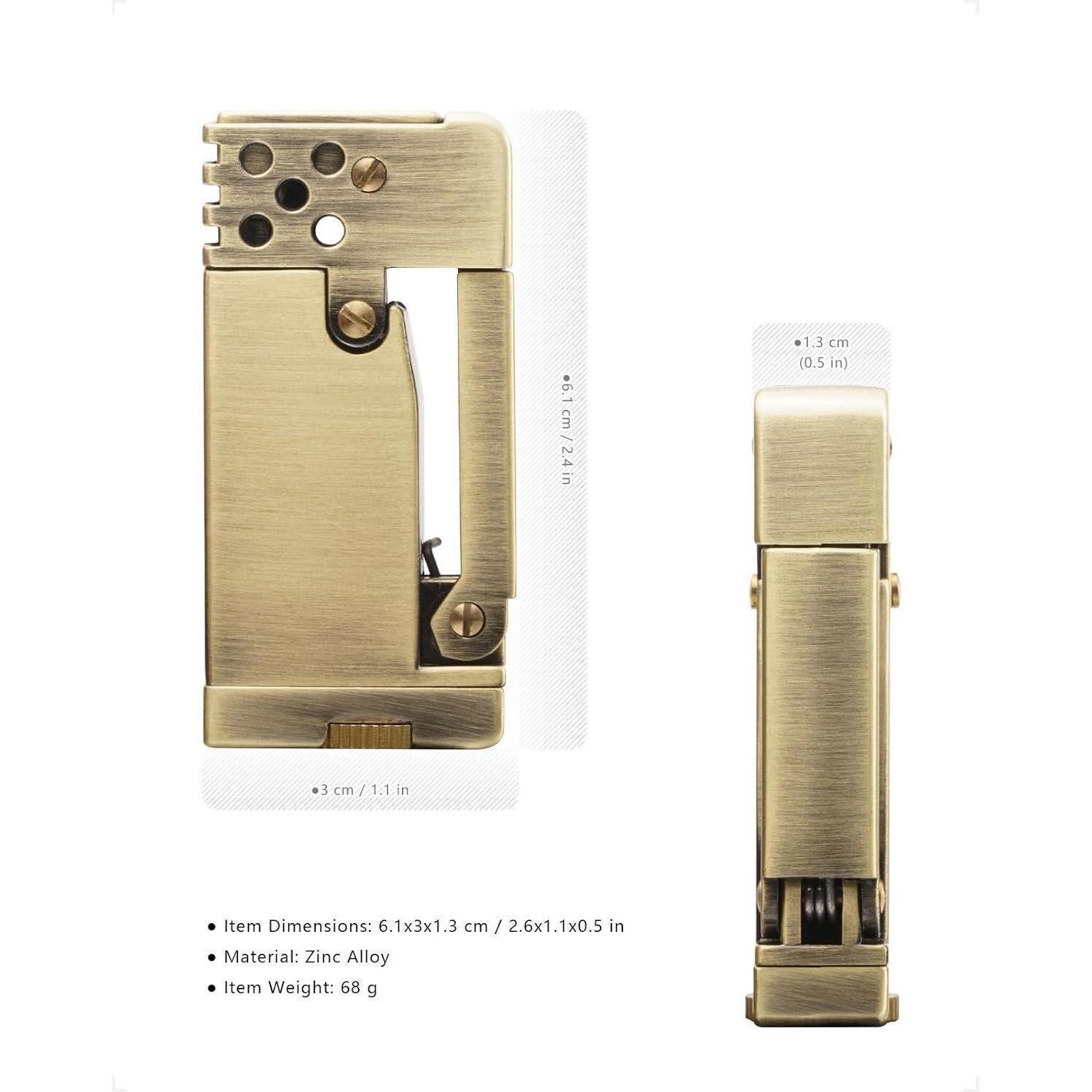 LuxusKollektion Feuerzeug Vintage Benzinfeuerzeug Gold Nachfüllbar Petrol Lighter - Männer Gifts