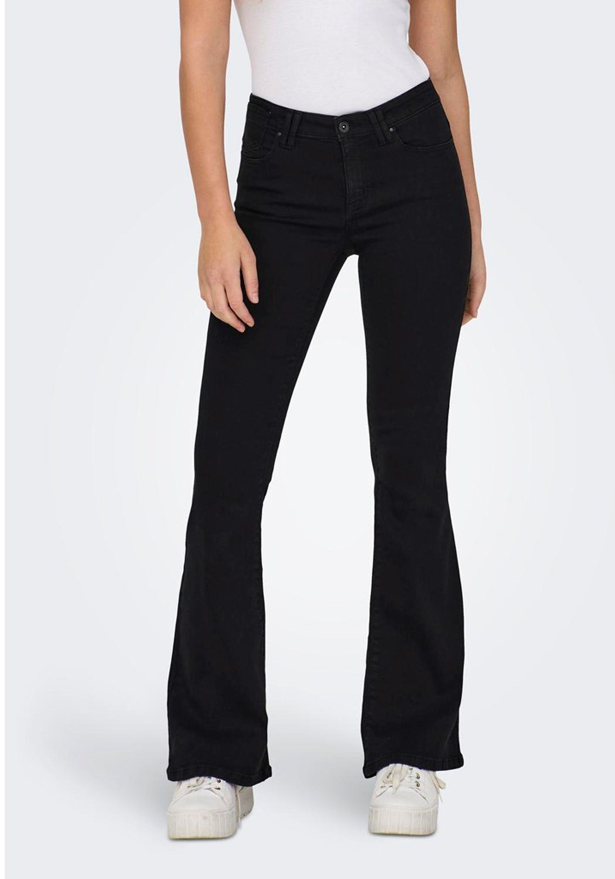 ONLY Bootcut-Jeans B1000 Jeans Bootcut Damen Hose High Waist Flared Schlaghose weite Jeanshose