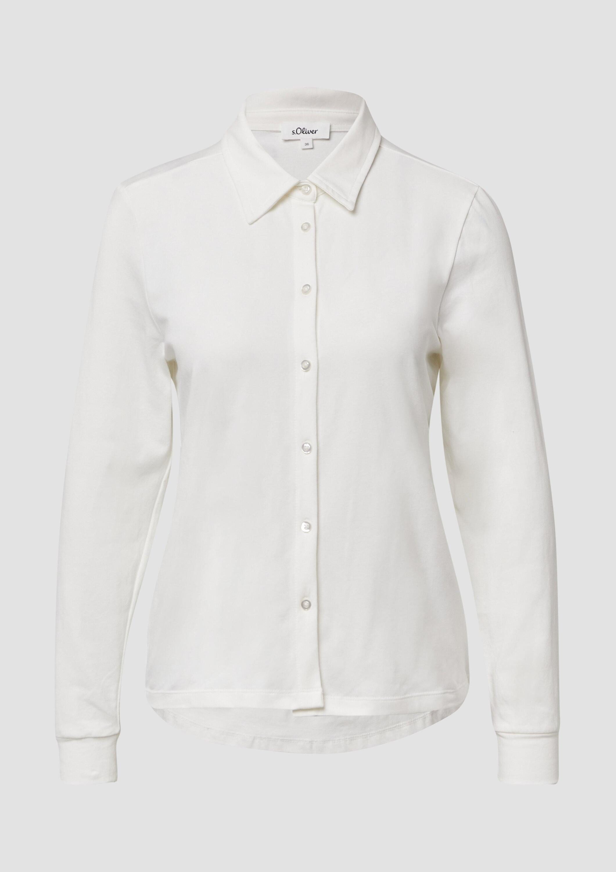 s.Oliver Langarmshirt T-Shirt Elastische Jerseybluse