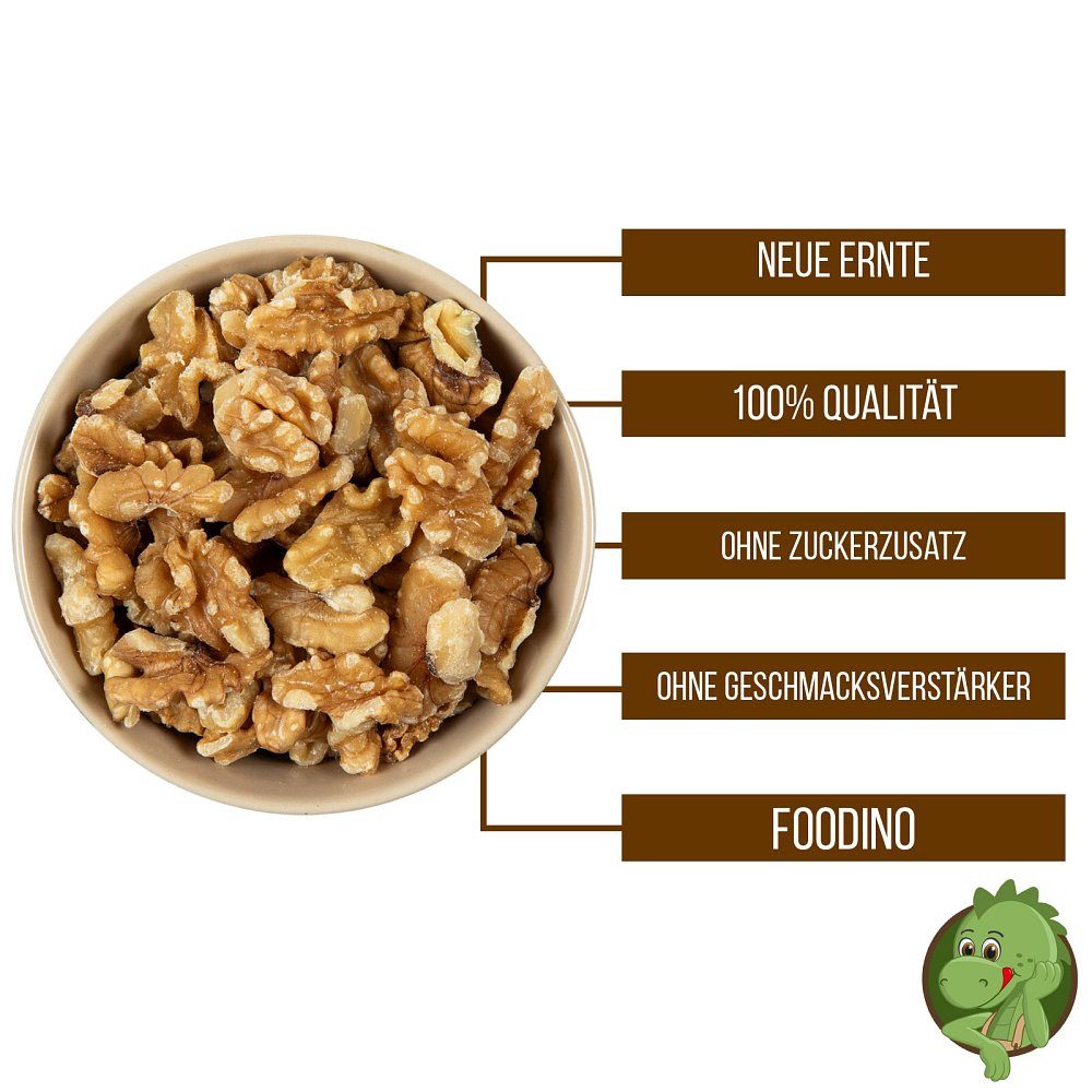 Foodino Nüsse Walnüsse Bruch, 1 x, Große Stücke naturbelassen