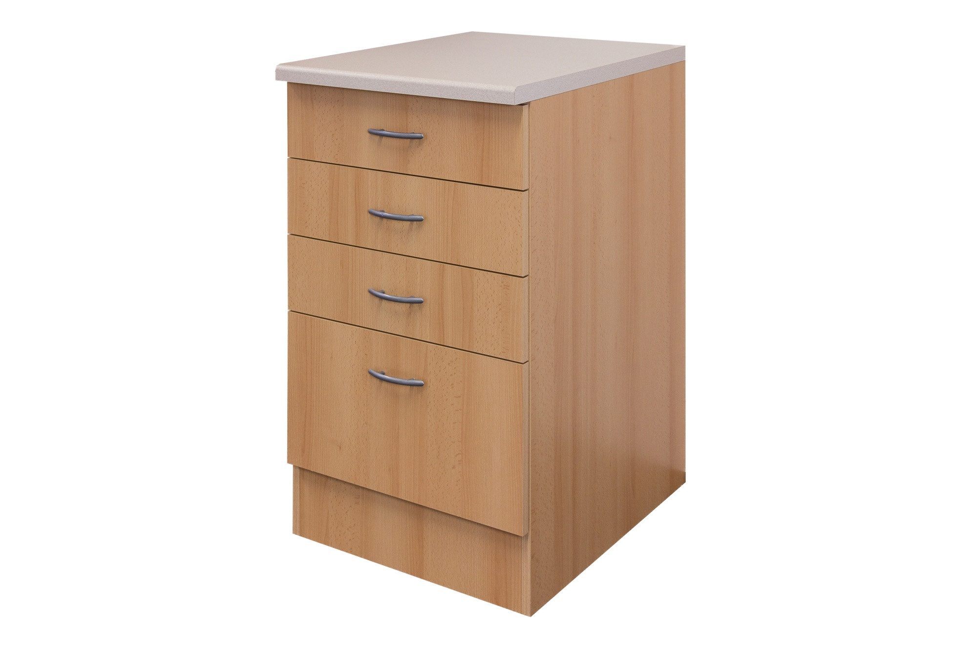 Flex-Well Schubkasten-Unterbau Schubkastenschrank - 50 cm breit - Buche – Namu